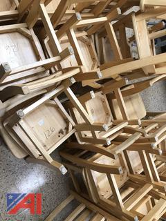 (22) Elementary School Wooden Student Chairs
